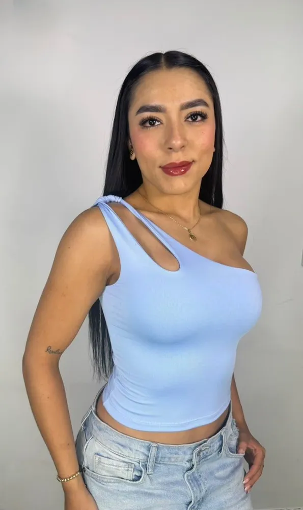 Top Aries Azul